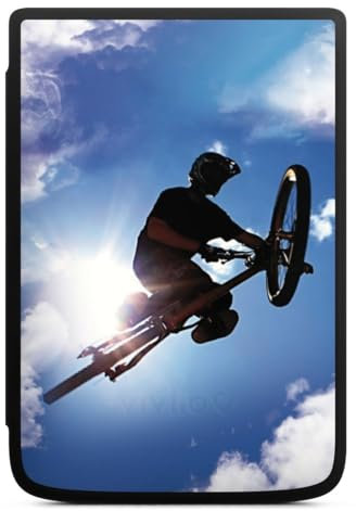 DeinDesign Coque pour liseuse Compatible avec Vivlio Touch HD Plus Etui pour liseuse Protection pour liseuse Vélo VTT Ciel