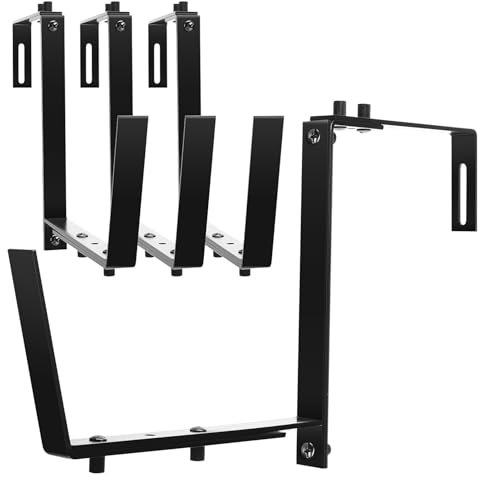 BESPORTBLE 4pièces Support De Jardinière Réglable pour Balcon Et Fenêtre Support De Bac à pour Clôture Et Plantes