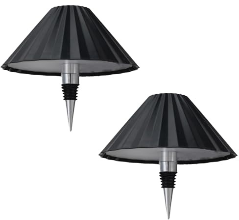 2Pz Lampada da Tappo per Bottiglia, Paralume Abat Jour, Tavolo Lampada LED Ricaricabile e Dimmerabile con Controllo Touch 3 Modalità Temperatura e Colore