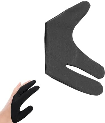 wiroouia Heat Resistant Gloves for Hair Styling,Hair Dye Safe Curling Wand Gloves | Professional, 3 Finger Design, Mittens Protection, Reusable, Elastic for Hair Dryers