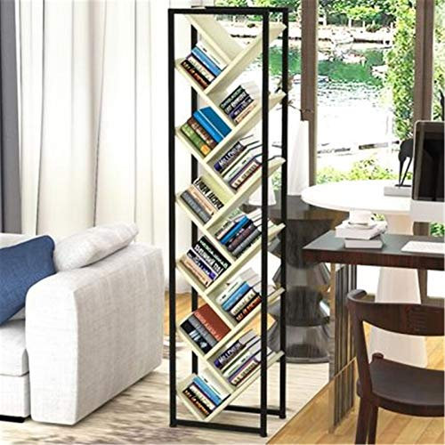 KHLMSRXJ Flyerständer Schmiedeeisen Büro Goldenes Bücherregal Schallplattenständer Informationsmagazin Organisation Broschürenständer (Farbe: Natur, Größe: 40x28x165cm)