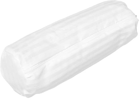 Alipis Funda Almohada Cilíndrica Funda Cojín Redonda para Cuello Silky Suave Resistente Arrugas Cremallera Oculta Lavable Mantenimiento Fácil