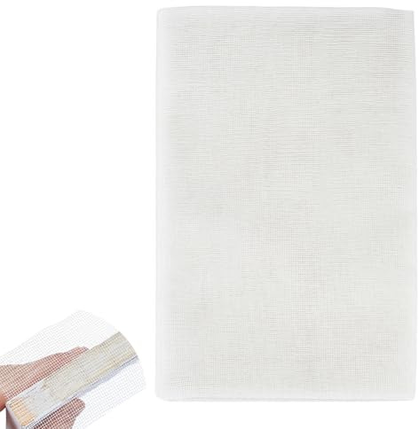 BENECREAT 5 m x 40cm Toile de Reliure Rectangulaire en Gaze de Coton Tissu de Couverture de Livre pour Carnets de Croquis Albums de Coupures Réparation de Vieux Livres