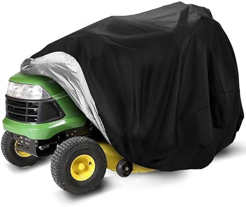 Lawn Mower Cover,Heavy Duty 210D Polyester Oxford Push Mower Cover,Waterproof,UV Protection Universal Fit Push Lawn Mower with Drawstring & Cover Storage Bag,Lawnmower Covers for Outdoor(140*66*92CM)