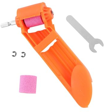 NUOBESTY Portable Electric Drill Bit Grinding Wheel Sharpener Tool Small Handheld Powered Tool for DIY Crafts Sharpening Projects for Iron Drill Bits