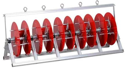 Cable Reel Holder And Dispenser,Heavy-Duty Folding Wire Spool Rack - 5 Reel Cable Dispenser Holder for Electrical Wire Storage - Ideal for Industrial & Retail Use, Organize Your Workspace Ef