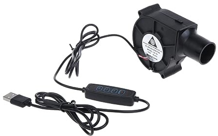MMHHHG Ventilador, Mini Ventilador Turbo 5V Ventilador centrífugo portátil con Controlador de Velocidad 2500RPM Parrilla de Barbacoa Soplador de Cocina(USB)