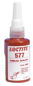LOCTITE 577, mittelfester industrieller Klebstoff für die Gewindedichtung, universell einsetzbarer Flüssigkleber für Rohre und Metallgewinde, chemisch beständig, 1x50ml