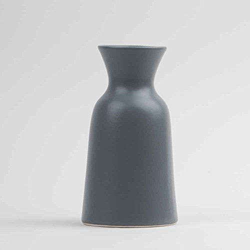 Federica Bubani - Vaso caraffa 1L in ceramica opaca grigia made in Faenza - BUB_SEM01B