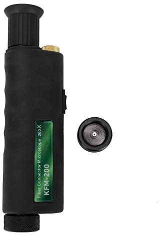 200x fiberoptiskt mikroskop Mini handhållet mikroskop för testning av fiberoptiska kablar med LED-ljus och 1,25 mm och 2,5 mm adaptrar