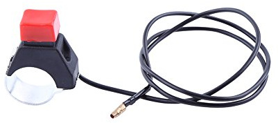 Qiilu Moto Interrupteurs de Feux Stop, Universal Mini Moto Quad Dirt Bouton d'arrêt du commutateur d'arrêt de vélo adapté au Guidon de 22 mm