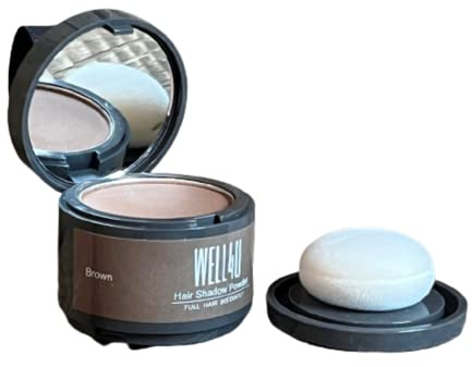 WELL4U - Haar Ansatz Puder - Make-up für Ihre Kopfhaut in 13 Farben - wasserfestes Ansatzpuder für Frau und Mann - gezielter als Kaschierspray, Kaschierstift oder div. Concealer - Hair Line Powder