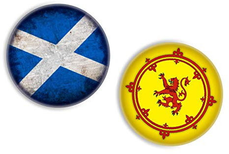 Button Zombie Scottish Flag Medallion Duo for the Perfect Draft (Not the PRO machine).
