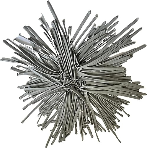 creative balloons 50 pieces Long Magic Balloons DIY Modelling Twisting Balloon Animals 260Q Plain Latex Party Balloons for Birthday Party Christmas Decorations Silver Color