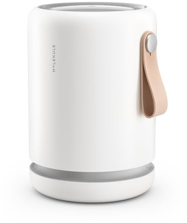 Molekule Air Mini+ Purificador de Aire para Dormitorios y Oficinas hasta 25m² - Filtro PECO, Alexa, Destruye Alérgenos, Bacterias, Virus, Humo, Moho, COV, Modo Automático, Sensor de Calidad