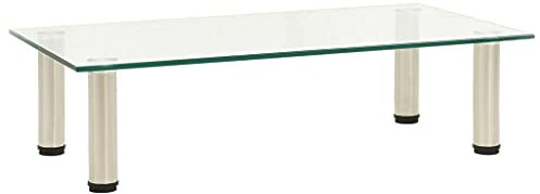 INLIFE TV-Tisch Transparent 60x35x17 cm Hartglas