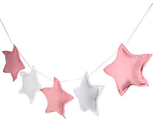 Beavorty Decorazione Stelle per Cameretta dei Ragazzo Ragazza Ragazza Striscione Decorativo Filo di Stelle Appendi Decorazione per Parete