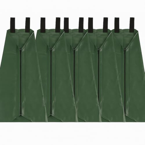 ys Bewässerung Bewässerungssack für Bäume Baumbewässerungssack Wassersack Baumsack Baumbeutel Bewässerungsbeutel ca. 75 l UV beständig grün (5er Set)