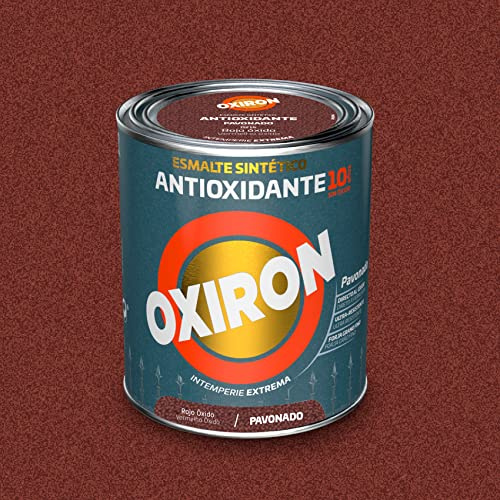 Oxiron Esmalte Antioxidante Pavonado Rojo Óxido 4 L