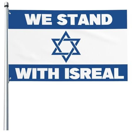 Casiler Israel Flagge Doppelseitige Nationalflaggen Messing -grommeten Israel Banner Loch Polyester Israel Nationalflag 90x150 cm