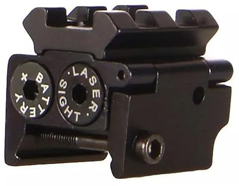 Laser JG11 táctico con Picatinny | Uso Exclusivo Deportivo. Mira láser con raíl de 22mm y Picatinny Superior de 11mm. Láser ajsutable de Metal.
