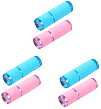 minkissy 6pezzi Led Mini Per Unghie Portatile e Asciugatura Per Gel Manicure Per e