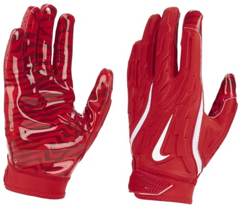 Nike Superbad 7.0 Football Gloves (RED | RED | White, Medium)