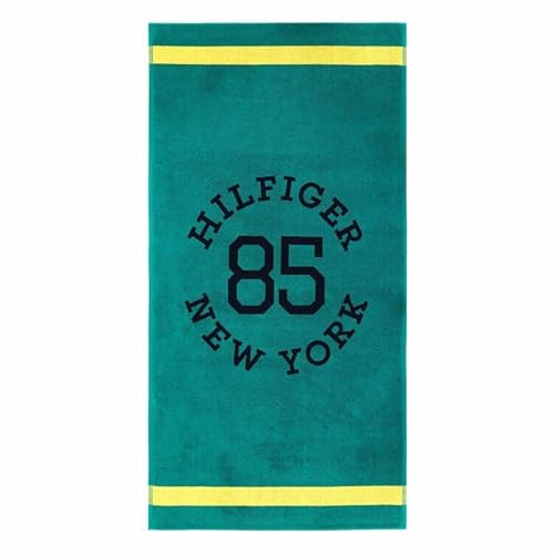 Tommy Hilfiger, Maxi-Strandtuch oder Badetuch aus reiner Chenille-Baumwolle, 90 x 180 cm, Training