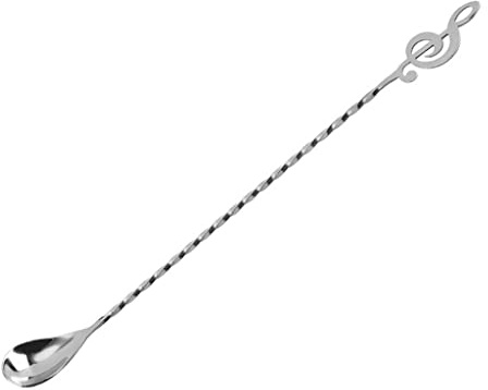 Stainless Steel Material Spoon for Creative Musical Note Coffee Spoon Stirring Spoon Music Spoon Dessert Spoon Ice S Long Coffee Spoons for Coffee Cute for Kitchen Stainless Steel
