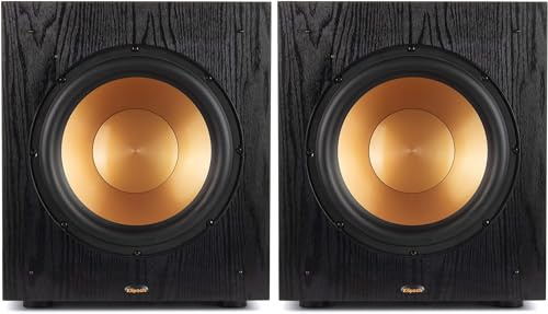Klipsch SUB-100-BLACK Synergy Black Label Subwoofer Speaker Pair (2018)