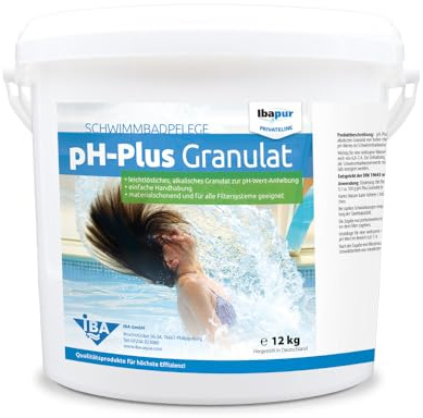 IBA 12 kg pH-Plus Granulat pH Heber pH Korrektur Soda Pool DIN19643