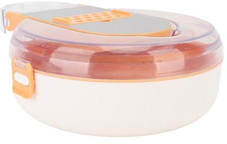 Edelstahl-Gemüseschneider-Set mit 8 Schneidmodi, multifunktionaler Küchenhobel für Kartoffeln, Karotten, Orangefarben (ORANGE)