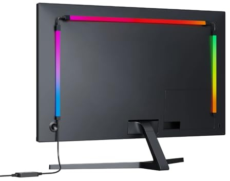 LED-Leuchten für Bildschirm-Hintergrundbeleuchtung, Computer-Bildschirm-Synchronisation, LED-Umgebungsbeleuchtung mit Mehreren Beleuchtungsmodi, USB-RGB-LED-Streifen für