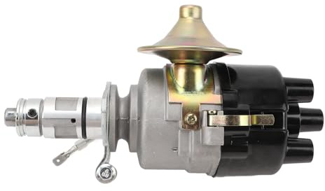 Generic Distributore di Accensione, Plug and Play Safe 45d4 Punti Distributore con Cap e Red Rotor Arm per Motori Seriali Dal 1969 Al 1981