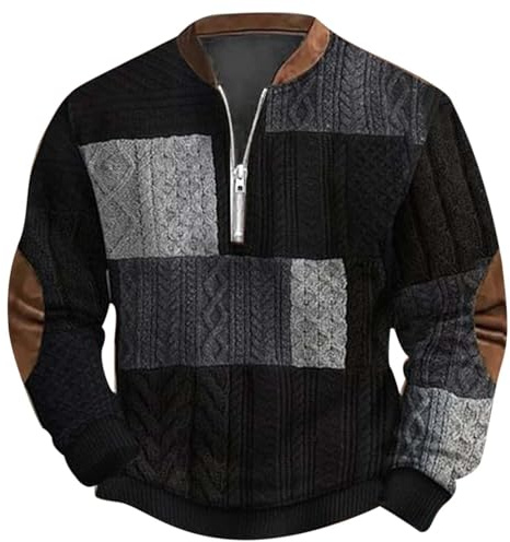Generisch 2025 Invierno Moda Hombre Talla Grande Informal 3D Impresión Digital Jersey de Punto Tela Cremallera Media Manga Redonda Sudadera con Capucha Niños Leopardo, gris, XXL