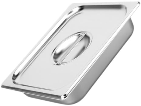 DECOMELODY Bac Inox Rectangulaire Buffet avec Couvercle Plateau de Service Robuste Acier Inoxydable Facile à Nettoyer pour Restaurant Famille et Catering