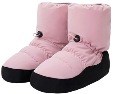 Hixingo Botas Calentamiento Ballet, 34-45 Zapatillas de Ballet Mujer Invierno Cálidas Botas de Calentamiento Ballet Gomas de Sujeción para Práctica de Baile