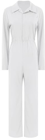 Monduelle dam arbetsoverall skyddsoverall blåman overall jumpsuit coverall verkstad arbetsoverall mekaniker arbetskläder, Vit, M