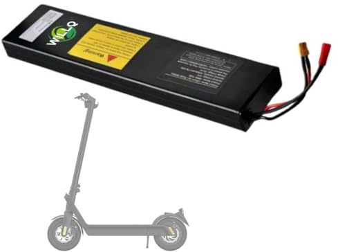 WILLQ Batería de Litio de Repuesto 7S2P 29,4V para Patinete eléctrico Plegable, 24V 6000mAh, con Conectores JST + XT30, para Kit de Motor de 144Wh.