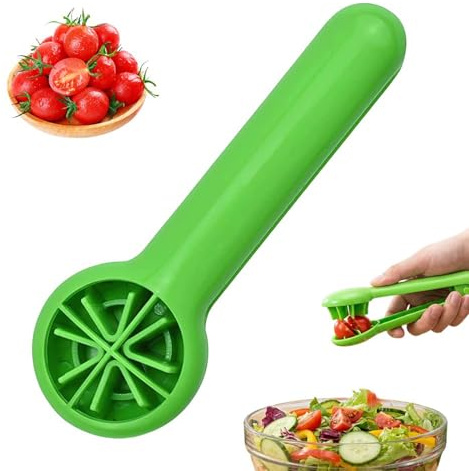 Rimotedeso Tagliafrutta, Tagliauova, Taglio Rapido ed Uniforme, Facile da Usare con Pressione, per UVA e Pomodori, Materiale ABS Resistente