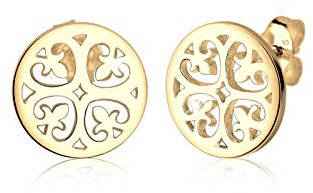 Elli Ohrringe Damen Ornament Orientalisch in 925 sterling Silber vergoldet
