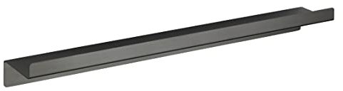 WENKO Maxiablage Montella, aus rostfreiem Aluminium, zum Abstellen von Badutensilien, 50x5x8 cm, Anthrazit