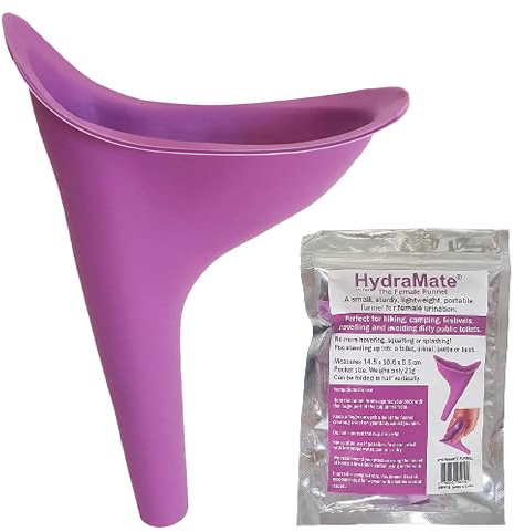 HydraMate Travel Female Urinal Funnel For Women - Small and Sturdy- 21g
