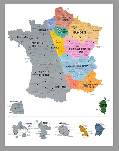 SAFE Rubbelkarte Frankreich als Poster 60 × 80 cm