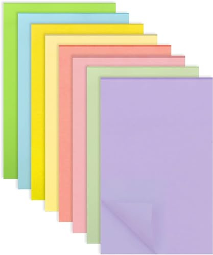 Haftnotizen, 400 Blatt Bunte Sticky Notes 15x10CM, 8 Farben Selbstklebende Klebezettel Super Sticky Notes für Büro Zuhause Schule Sitzung