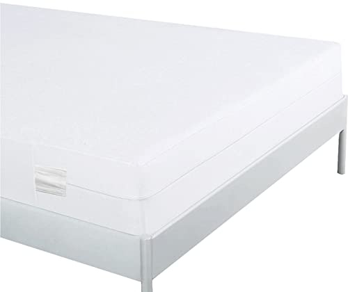 Bedecor Wasserdichter Matratzenbezug 120 x 200 x 30 cm, mit Reißverschluss Matratzenschoner 120 x 200 cm Baumwolle, Elastischer Anti Milben Matratzenschutz, Atmungsaktiver Matratzenhülle