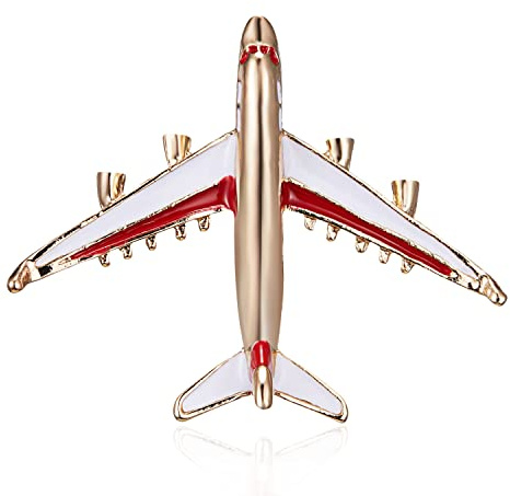 Zivilflugzeug Flugzeug Brosche Flugzeug Emaille Pin Hip Hop Punk Schmuck Party Abzeichen Bankett Schal Pins GeschenkeNützlich und praktisch.