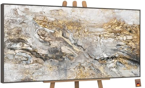 YS Quadro con cornice realizzato a mano Pittura acrilica su tela Bagliore Moderni per i luminosi e colorati dipinta a mano Arte murale 100x50 cm