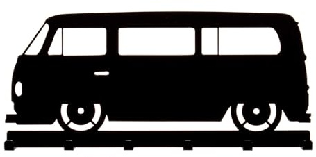 Bentatec Schlüsselbrett *** T2 Multivan *** Autobild Oldtimer Schlüsselhaken Garderobe aus Metall mit Haken