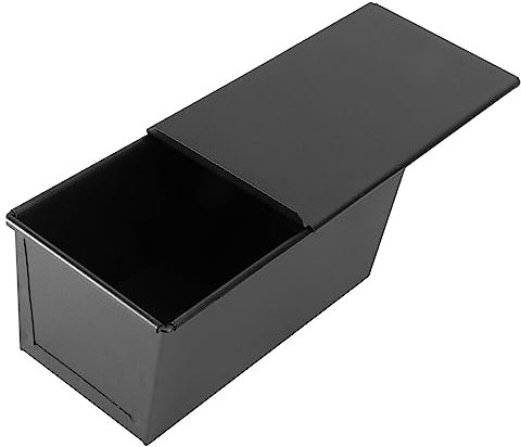 HOLIDYOYO Pullman Loaf Pan with Lid Toast Box Mold Bread Pan Covered Baking Tray Bread Mold Loaf Tin with Cover Non-Stick Bakeware for Baking Bread 450g